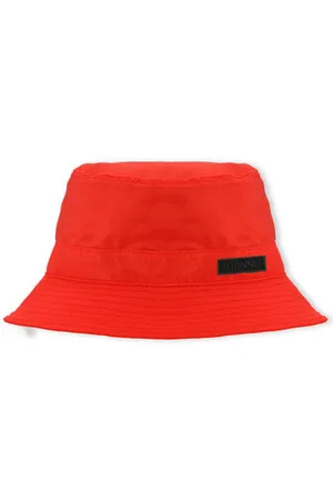 Ganni Red Bucket Hat in Size XS/Small Polyester Women