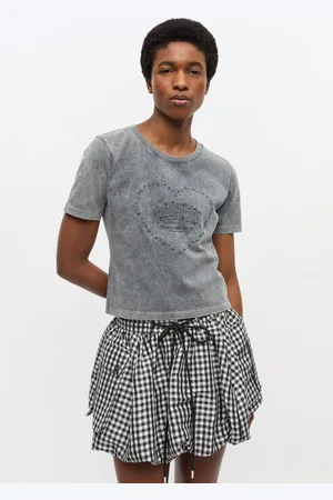 Ganni Washed Heart T-shirt Size XS Organic Cotton Women