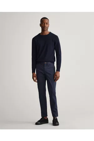 GANT Miehet Slim fit ‑mitoitetut Hallden-tvillichinot (29/32) Sininen