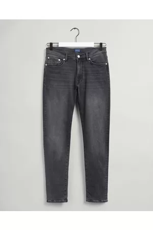 GANT Miehet Slim Fit Farkut - Miehet Mustat extra slim fit ‑mitoitetut Maxen Active-Recover ‑farkut (30-32) Musta