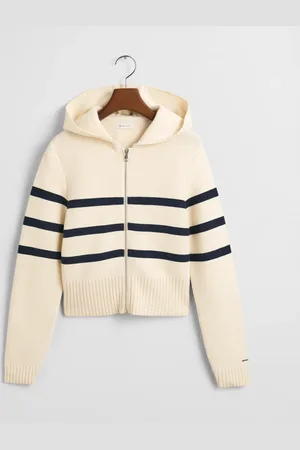 GANT Nuoret Teen Girls ‑malliston Breton-raidallinen neulepusero (134/140)