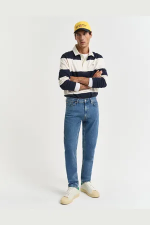GANT Miehet Slim fit ‑mitoitetut Clean Wash ‑farkut (29/30)