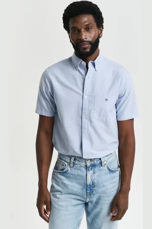 GANT Miehet Regular fit ‑mitoitettu lyhythihainen klassinen oxford-paita (S)