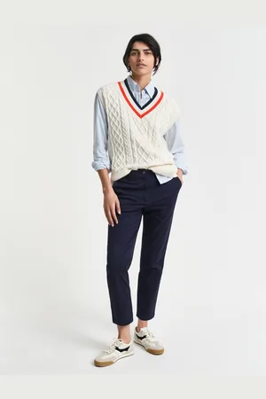 GANT Naiset Slim fit ‑mitoitetut chinot (34)