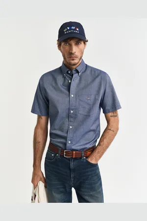 GANT Miehet Regular fit ‑mitoitettu lyhythihainen klassinen oxford-paita (S)