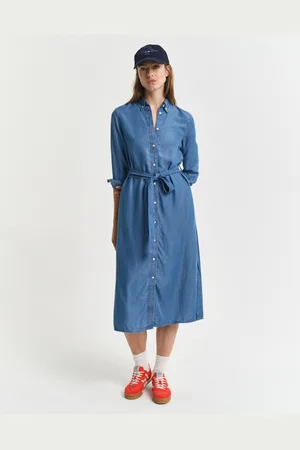GANT Naiset Chambray-paitamekko (34)