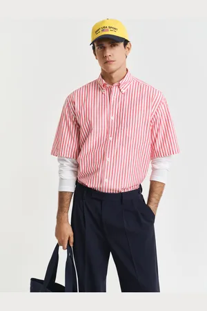 GANT Miehet Relaxed fit ‑mitoitettu lyhythihainen Heritage-popliinipaita (S)