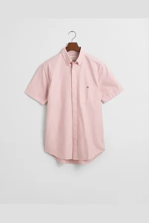 GANT Miehet Regular fit ‑mitoitettu lyhythihainen klassinen oxford-raitapaita (S)
