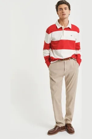 GANT Miehet Slim fit ‑mitoitetut puuvilla-pellavachinot (30/32)