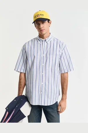 GANT Miehet Relaxed fit ‑mitoitettu lyhythihainen Heritage-popliinipaita (S)