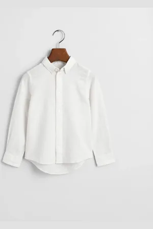 GANT Lapset Kids-malliston puuvilla-pellavapaita (92)