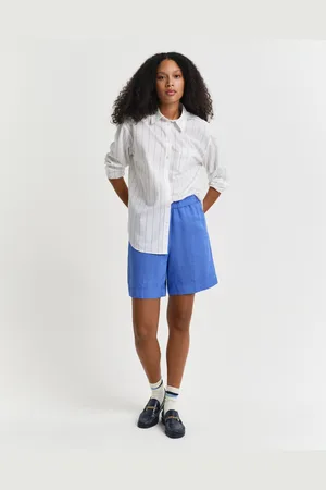 GANT Naiset Relaxed fit ‑mitoitetut Pull-On-pellavasekoiteshortsit (34)