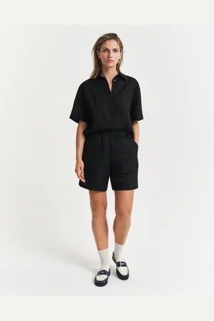 GANT Naiset Relaxed fit ‑mitoitetut Pull-On-pellavasekoiteshortsit (34)