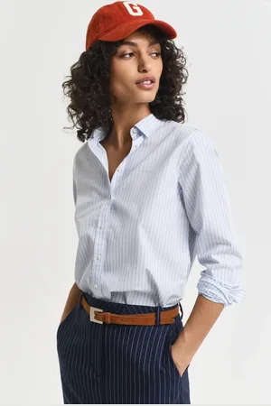 GANT Naiset Regular fit ‑mitoitettu raidallinen popliinipaita (34)