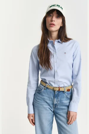 GANT Naiset Slim fit ‑mitoitettu joustava oxford-paita (32)