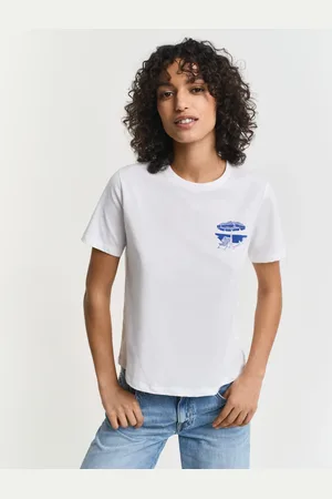 GANT Naiset Graphic-t‑paita (XS)