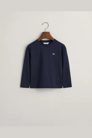 GANT Lapset Kids-malliston pitkähihainen Shield-t‑paita (110/116)