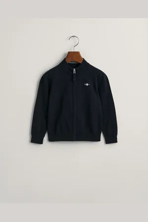 GANT Lapset Kids-malliston vetoketjullinen Shield-puuvillaneuletakki (92)