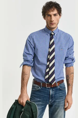 GANT Miehet Regular fit ‑mitoitettu Classic Gingham -popliinipaita (S)