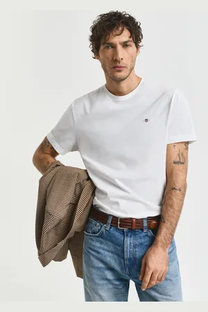 GANT Miehet Regular fit ‑mitoitettu Shield-t‑paita (XXS)