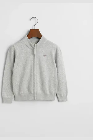 GANT Lapset Kids-malliston vetoketjullinen Shield-puuvillaneuletakki (92)