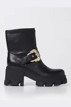 VERSACE Ankle boots in synthetic leather