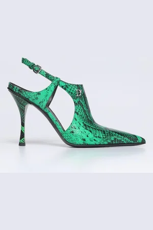Dsquared2 Python print leather slingback