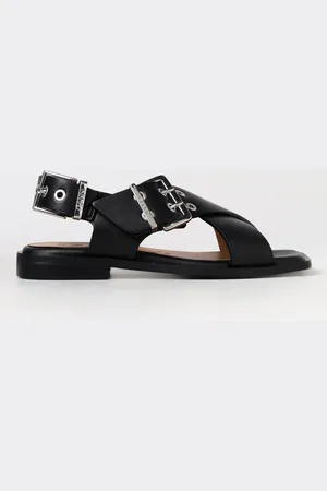 Ganni Flat Sandals Woman color