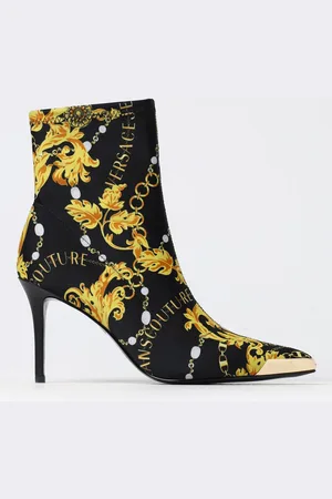 VERSACE Flat Ankle Boots Woman color