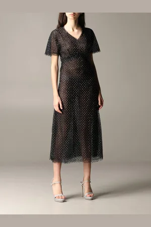 ERMANNO SCERVINO Lace dress with rhinestones
