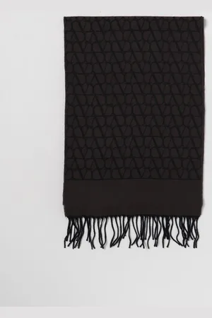 VALENTINO GARAVANI Toile Iconographe wool and cashmere scarf