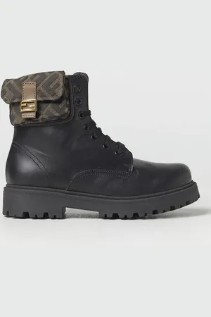 Fendi Kids leather ankle boots