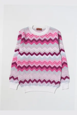 Missoni Sweater in wool blend with zig-zag pattern