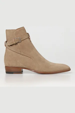 Saint Laurent Wyatt 30 Jodhpur suede ankle boots