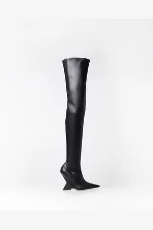 The Attico Cheope boots in leather