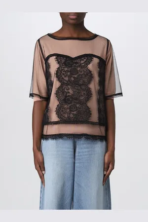 Twin-Set Blouse in tulle and lace