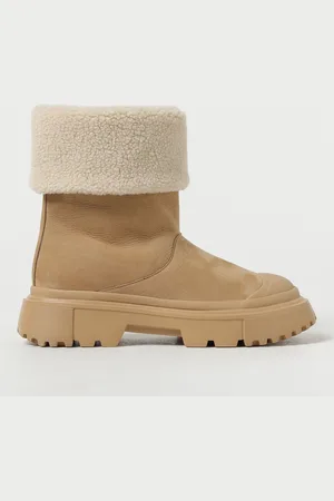 Hogan Ankle boots in suede and shearling
