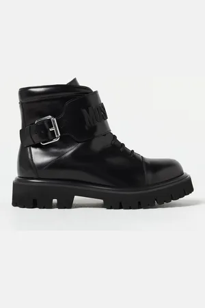 Moschino Leather combat boots