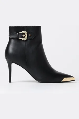 VERSACE Flat Ankle Boots Woman color