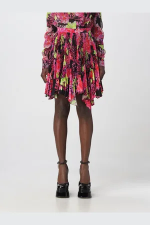 VERSACE Orchid skirt in pleated fabric
