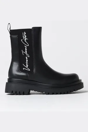 VERSACE Flat Ankle Boots Woman color