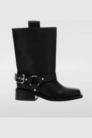 Ganni Flat Ankle Boots Woman color