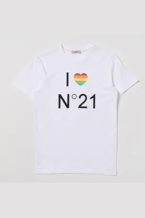 Nº21 Cotton t-shirt with I love N°21 print