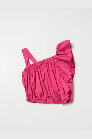 Msgm Cropped top with big flounce