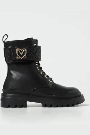 Moschino Flat Ankle Boots Woman color