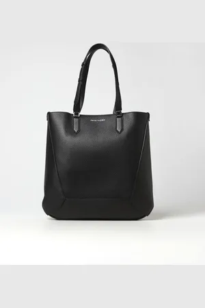 Alexander McQueen The Edge bag in grained leather with logo