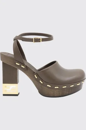 Fendi Baguette leather sandals
