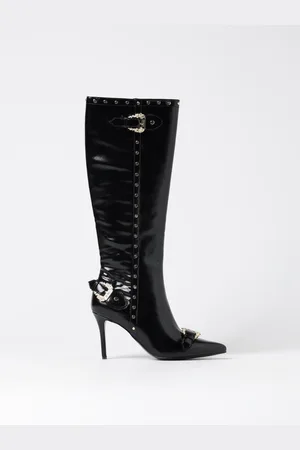 VERSACE Flat Ankle Boots Woman color