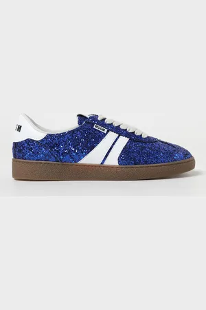 Msgm Retro sneakers in glittery fabric and synthetic leather