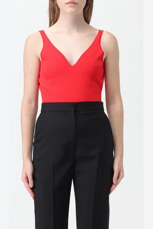 Alexander McQueen V-neck bodysuit